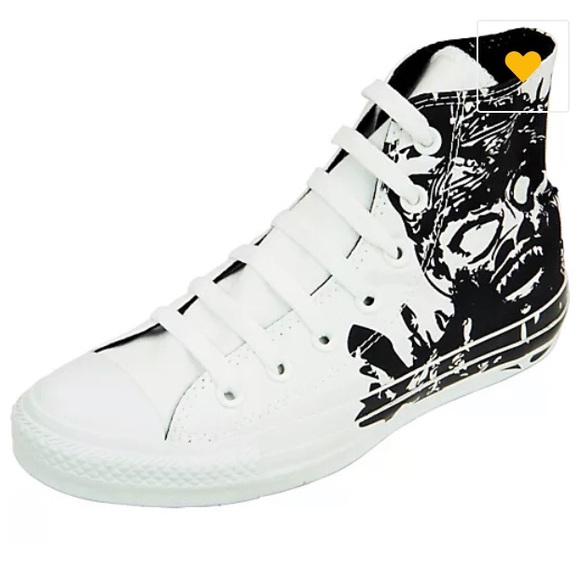 Converse all star zombie print high tops size 9